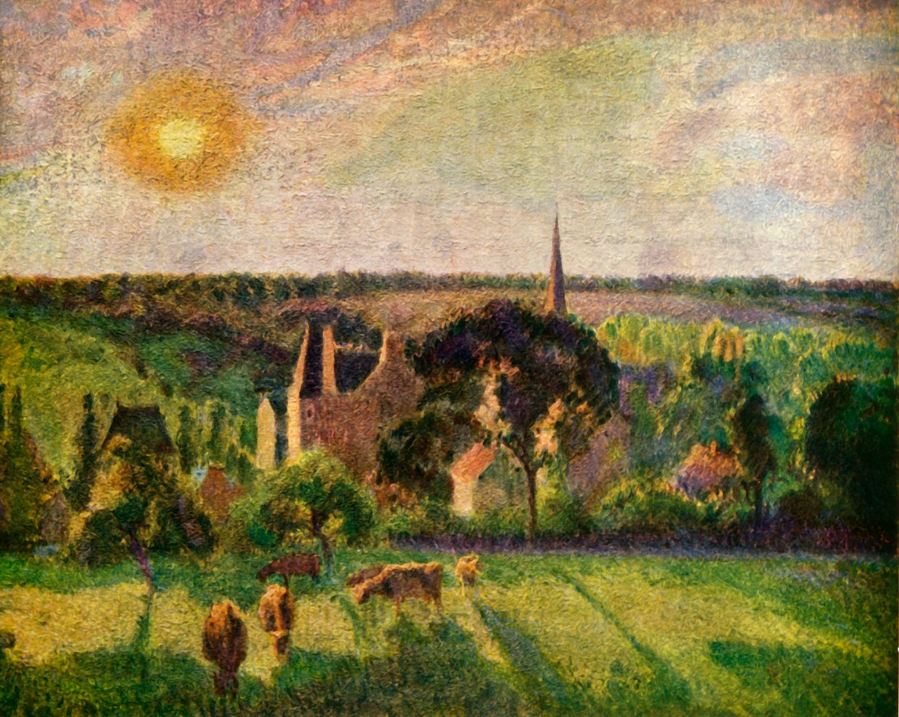 Landskap i Eragny, 1897, 1939. av Camille Jacob Pissarro