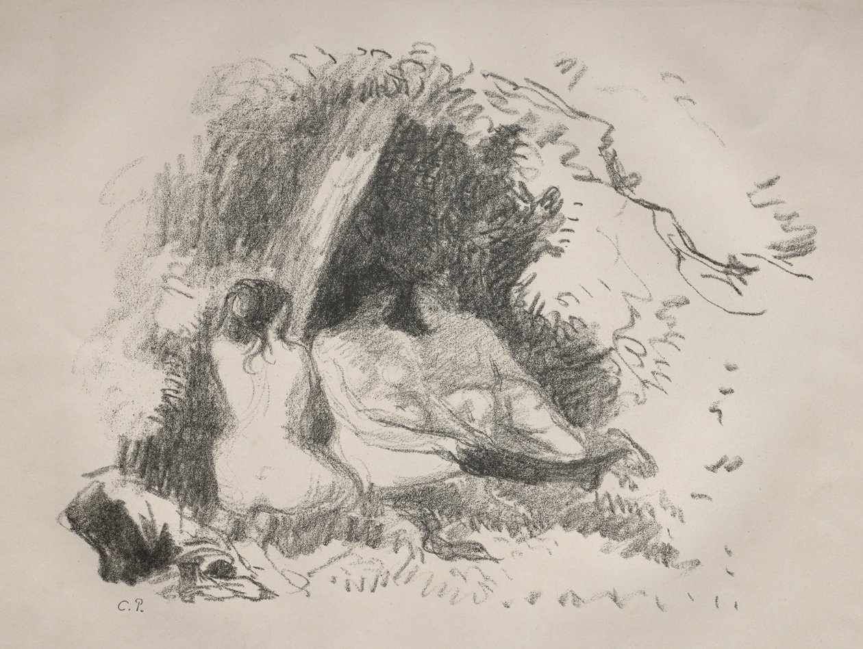 Nakne kvinner av Camille Pissarro