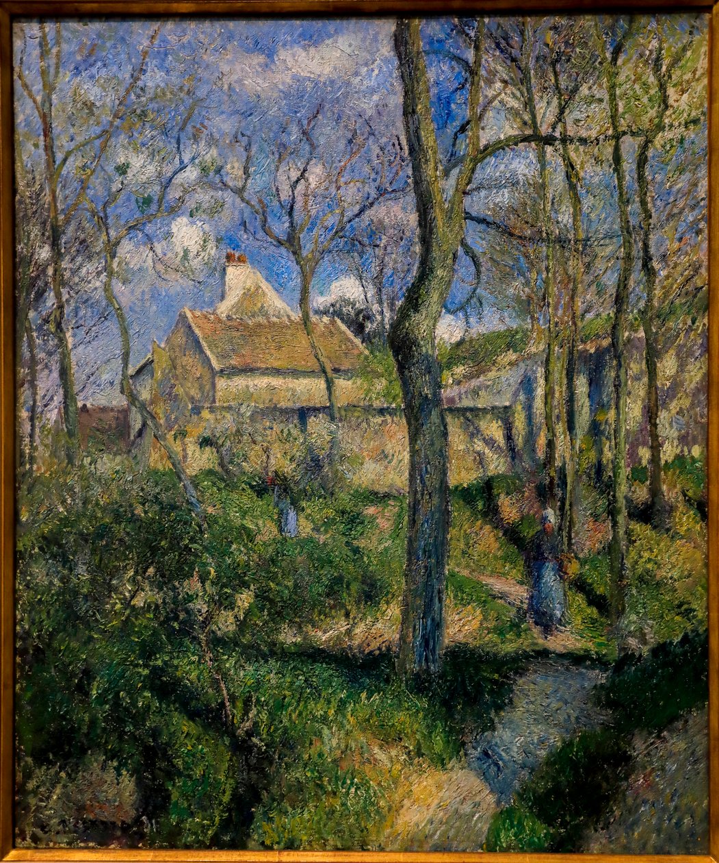 Sti til Les Pouilleux, Pontoise. 1881 (olje på lerret) av Camille Pissarro