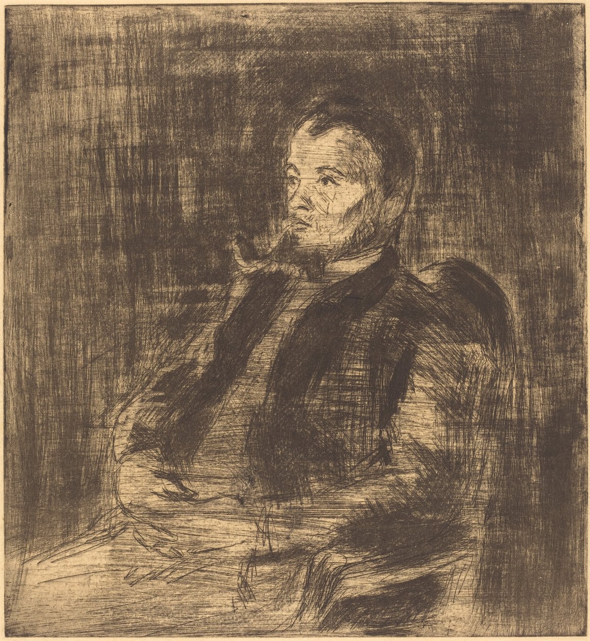 Paul Signac Portrett av Paul Signac, ca. 1890. av Camille Pissarro