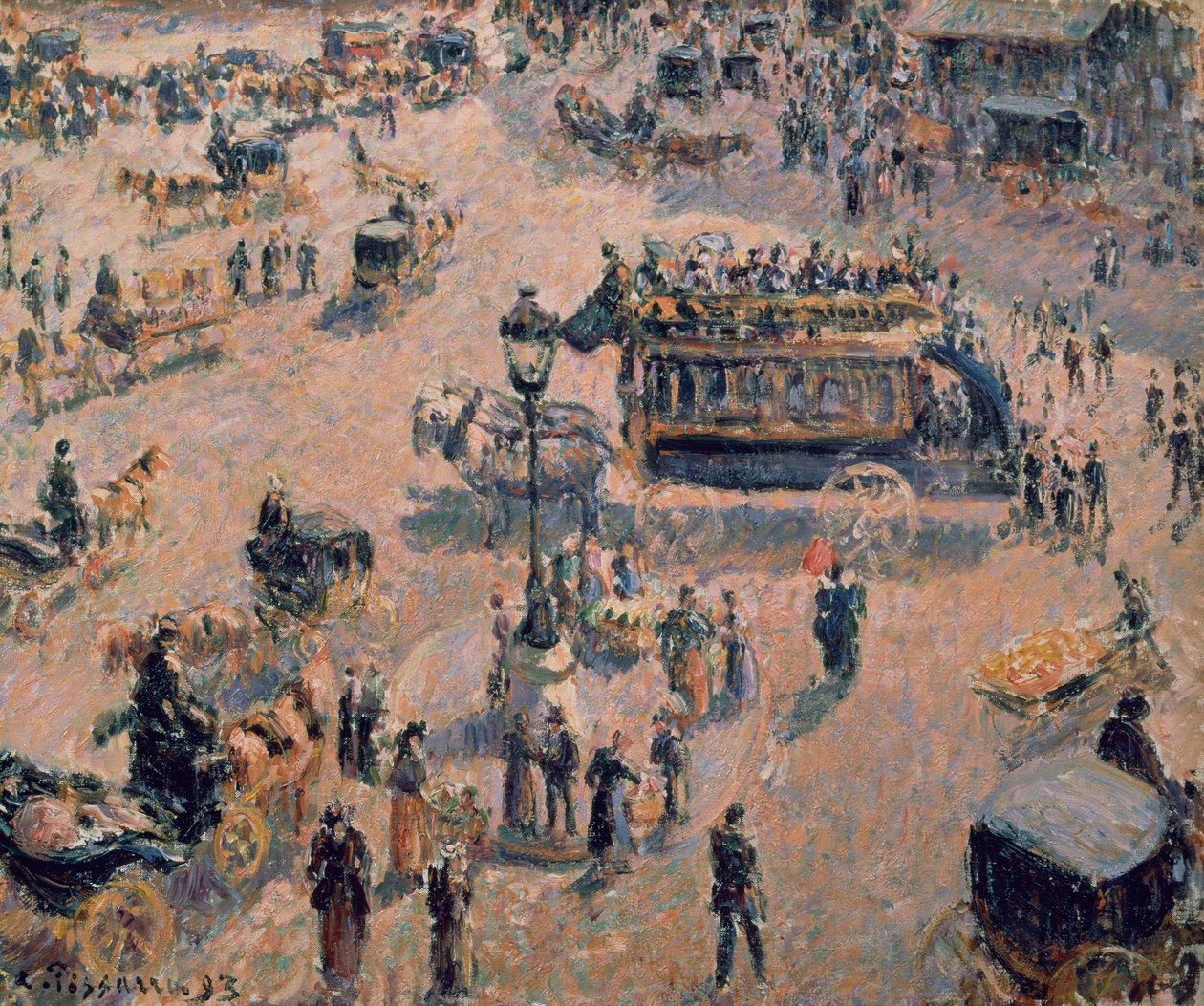 Place Saint Lazare av Camille Pissarro