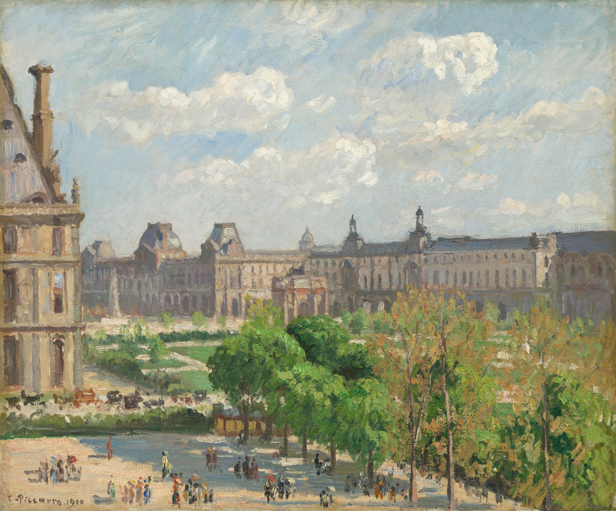 Place du Carrousel, Paris, 1900. av Camille Pissarro
