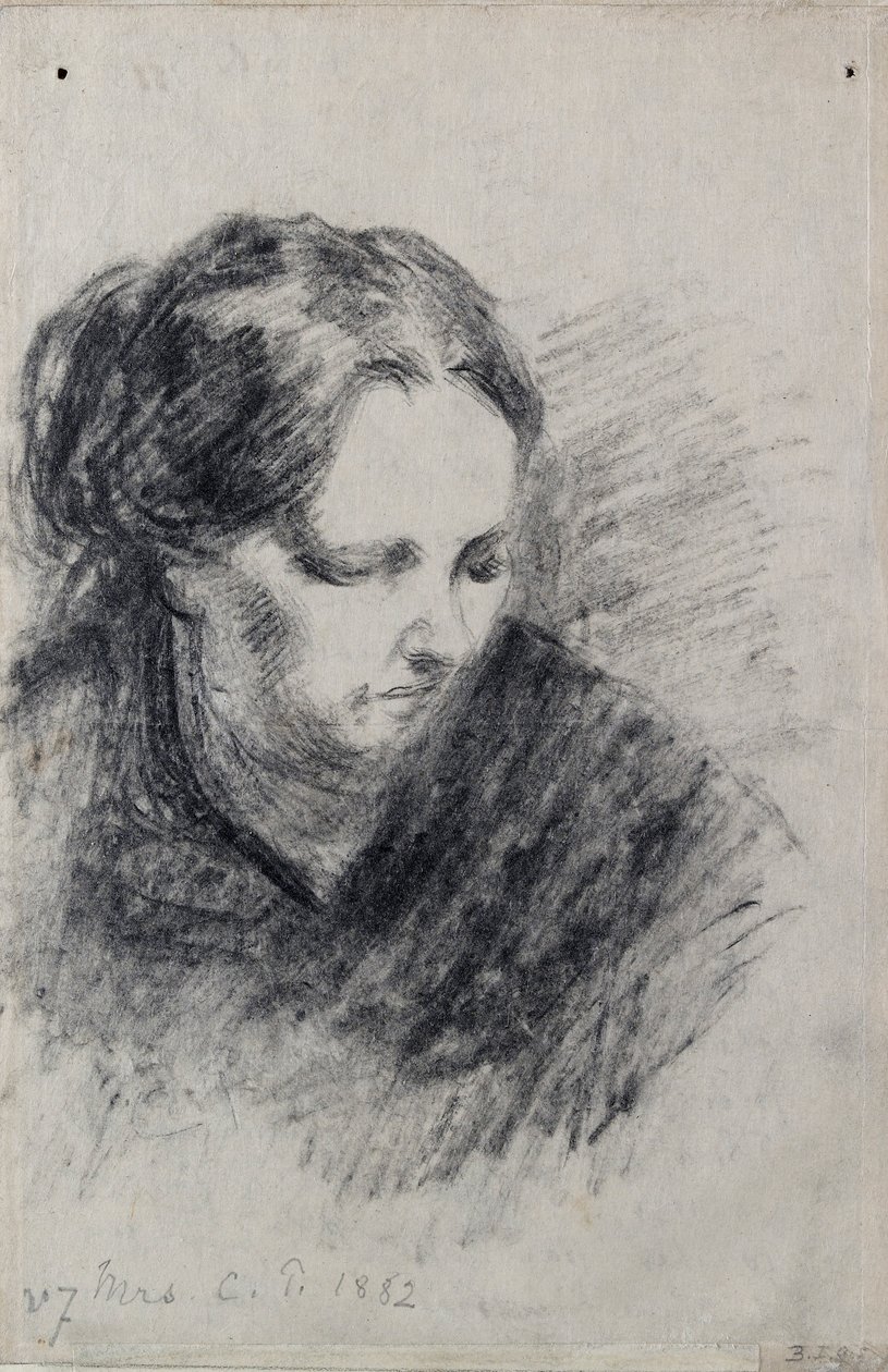 Portrett av Madame Pissarro, 1882 av Camille Pissarro