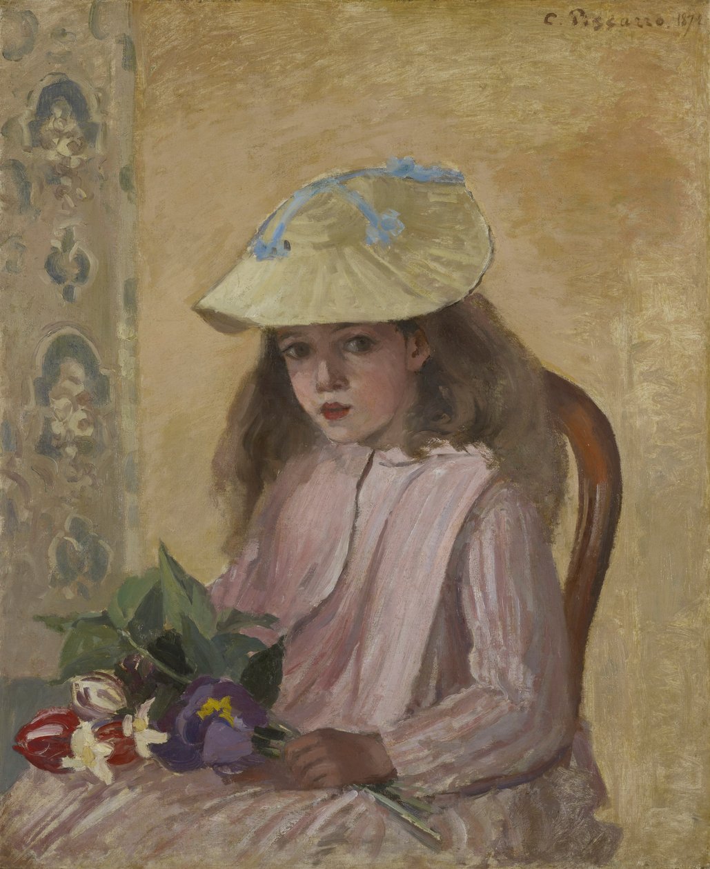 Portrett av kunstneren av Camille Pissarro
