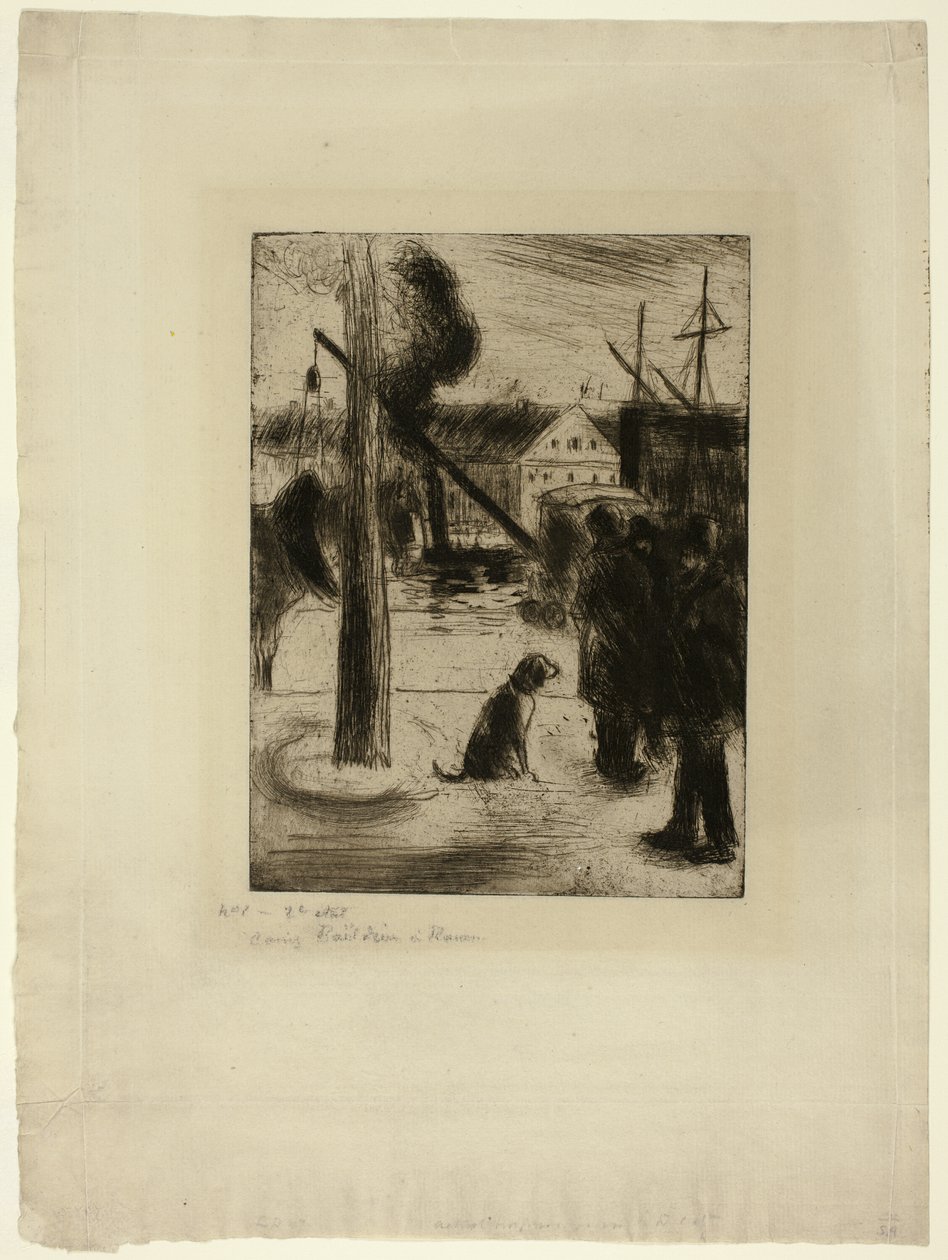 Gåtur i Rouen: Cours Boieldieu av Camille Pissarro