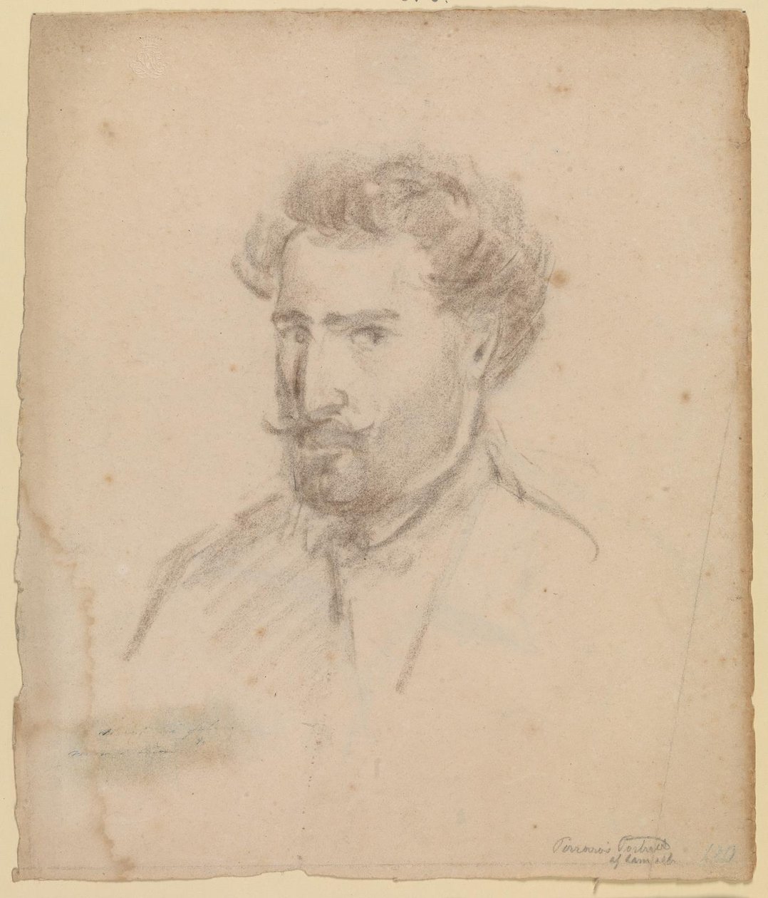 Selvportrett, trekvart profil til venstre (Caracas (?) 1853/54) av Camille Pissarro