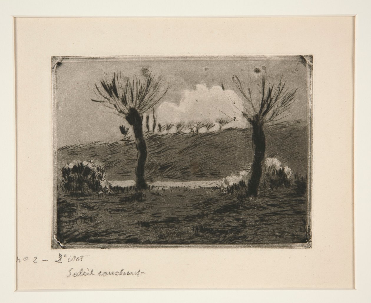 Solnedgang av Camille Pissarro