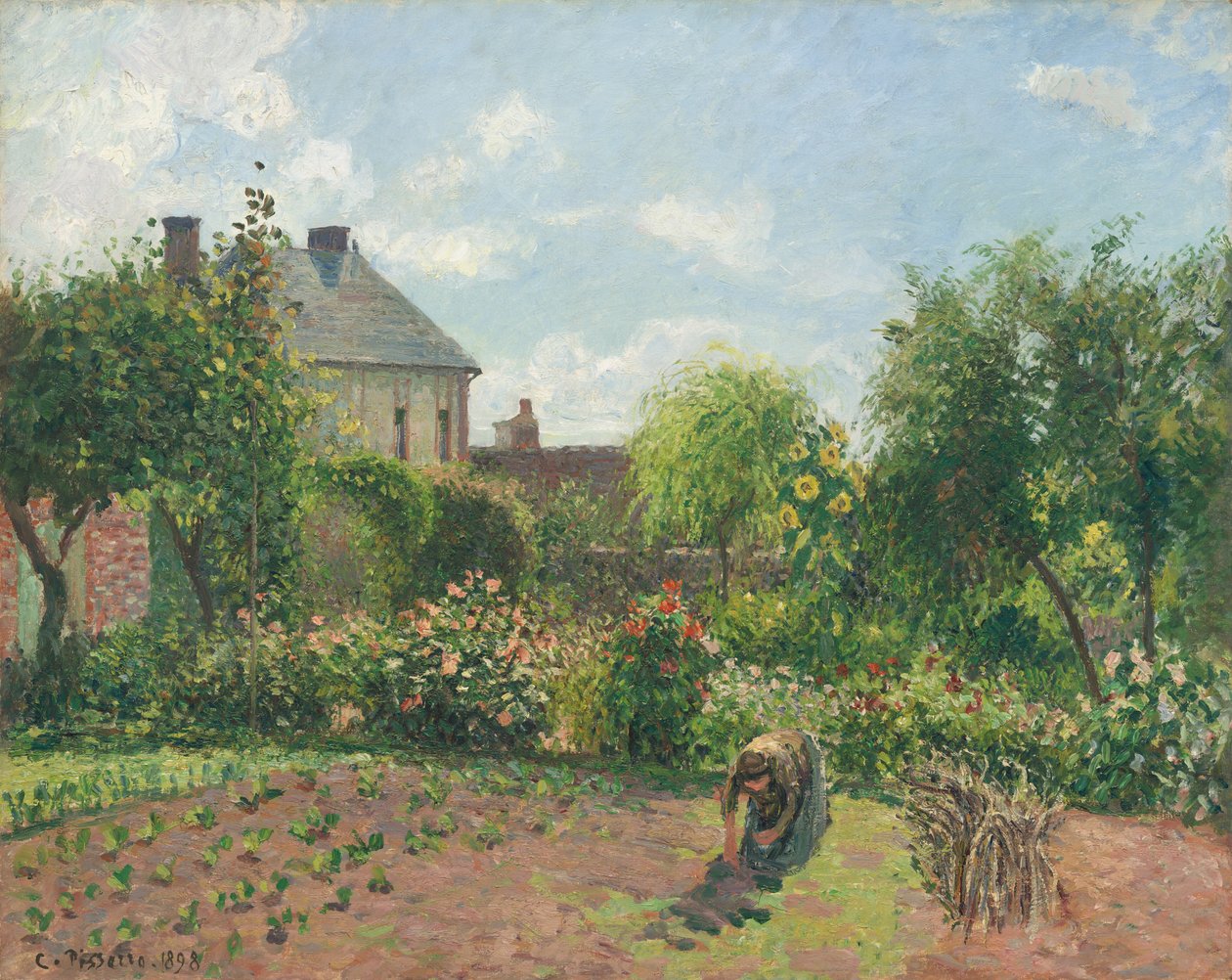 Kunstnerhagen på Eragny av Camille Pissarro