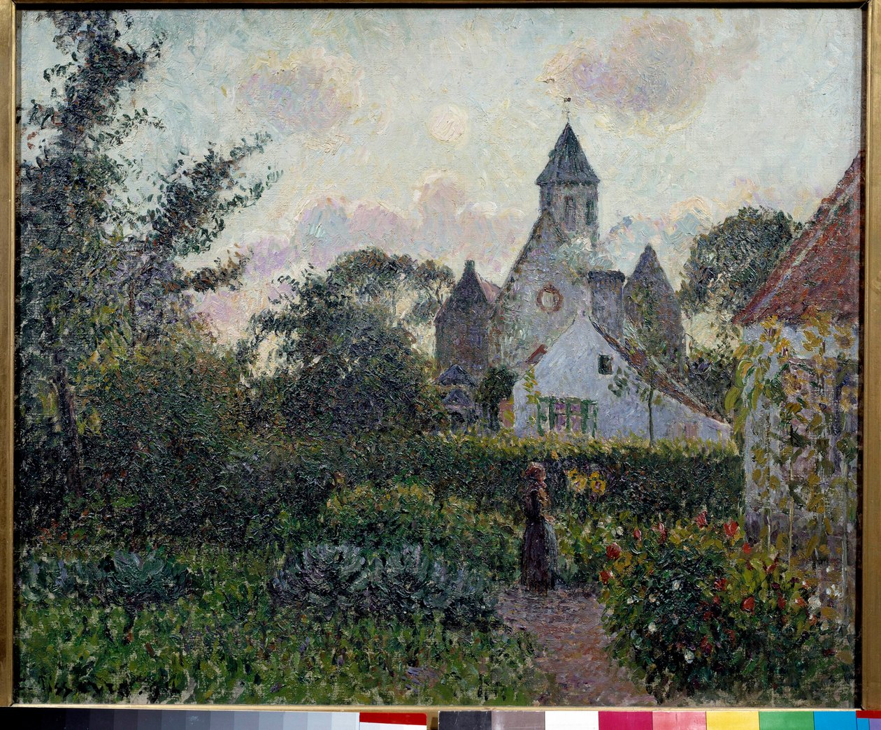 Kirken Knocke i Belgia Maleri av Camille Pissarro (1830-1903) 1894 Søn. 0,54 x 0,65 m Paris, Musee d