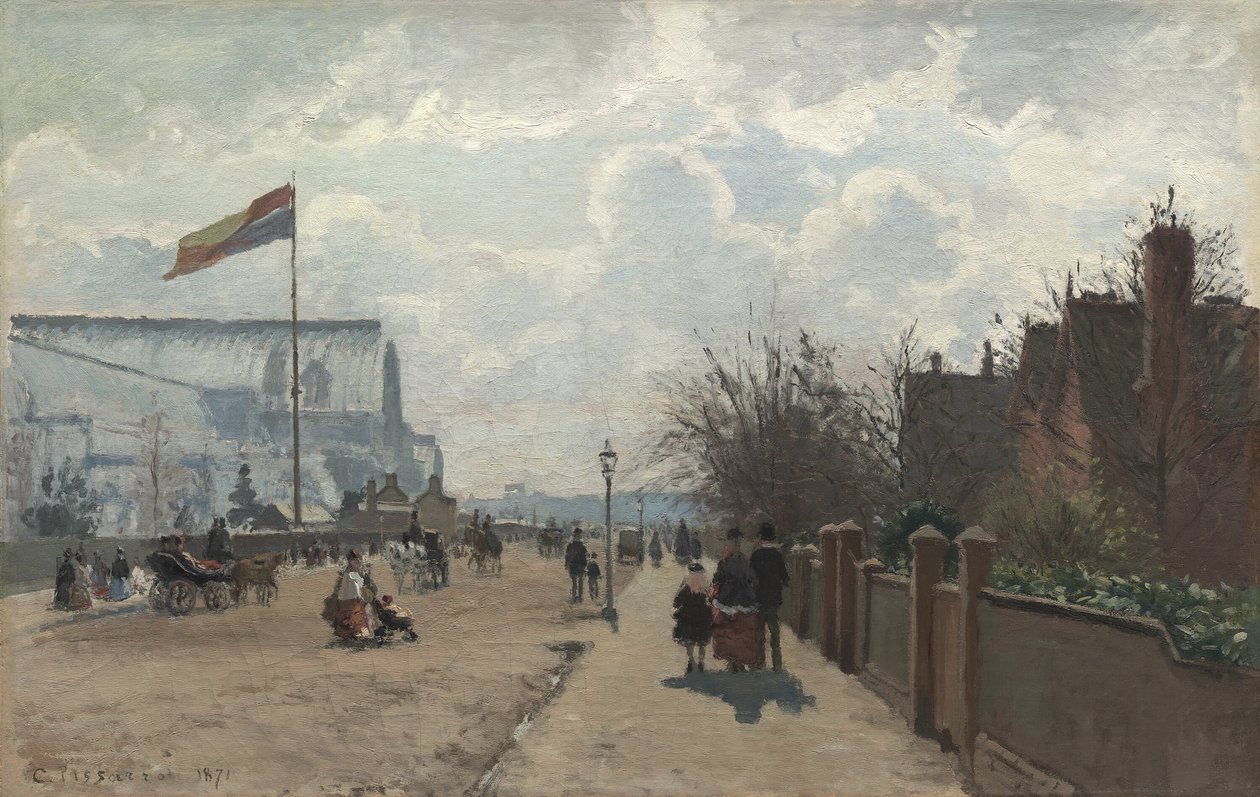 Krystallpalasset, 1871. av Camille Pissarro