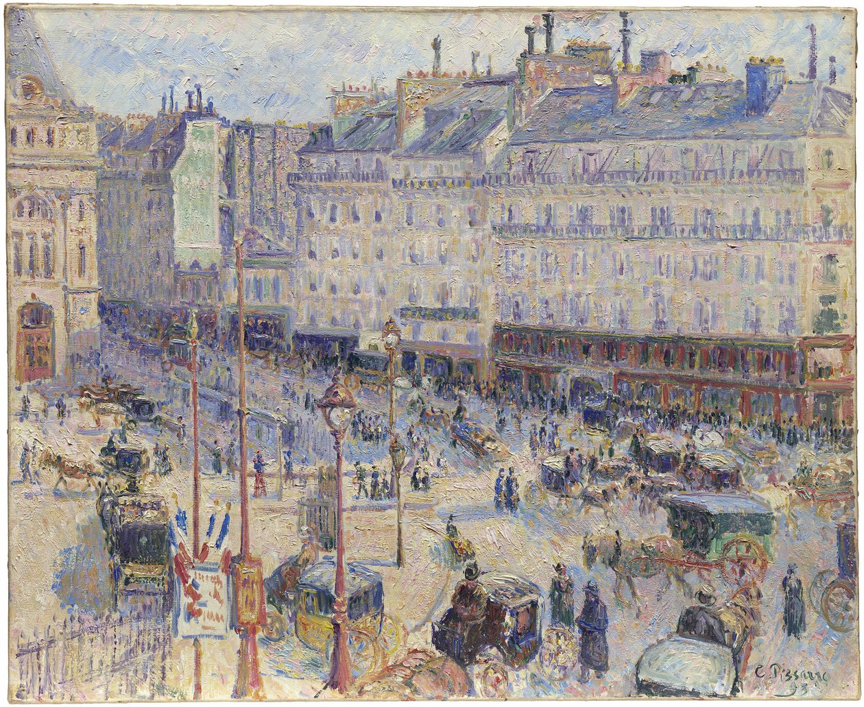 Place du Havre, Paris av Camille Pissarro