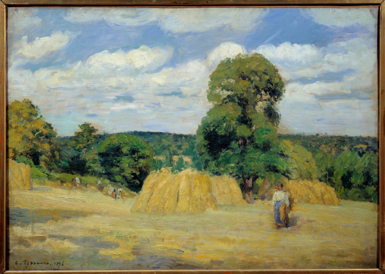 Høsten i Montfoucault i Mayenne Maleri av Camille Pissarro (1830-1903) 1876 Søn. 0,65x0,92 m Paris, musee d