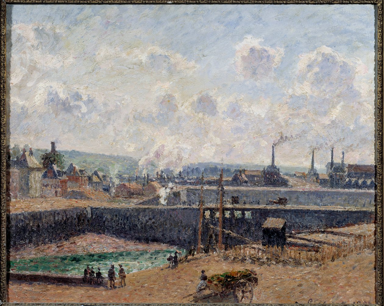 Utsikt over Dieppe, Duquesne Basin Maleri av Camille Pissarro (1830-1903) 1902 Søn. 0,54x0,65 m Paris, Musee d