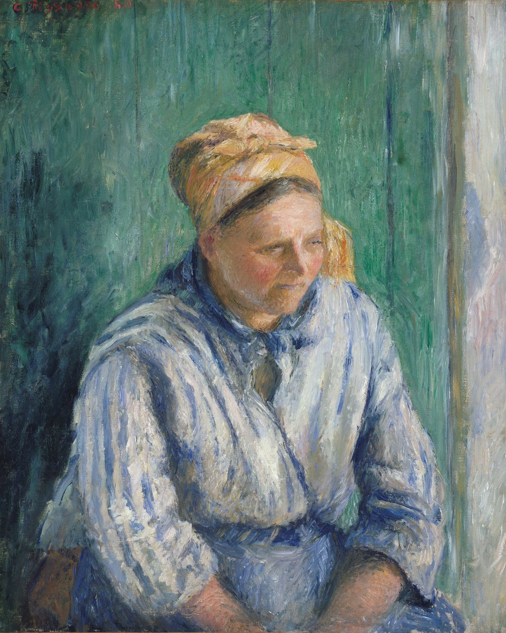 Vaskekvinne, studie av Camille Jacob Pissarro