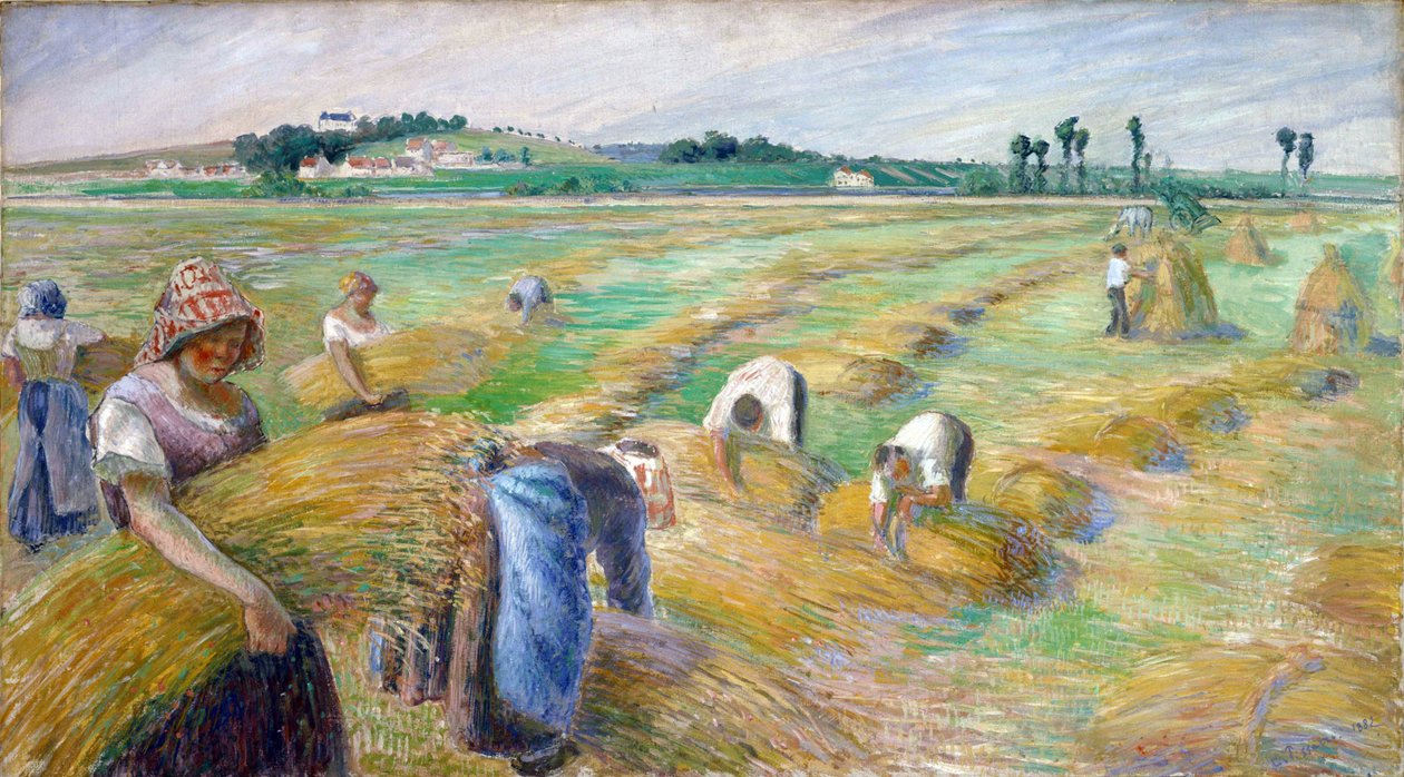 ""høsten"" Maleri av Camille Pissarro (1830-1903) Dim 70,3x126 cm 1882 National Museum of Western Art, Tokyo av Camille Pissarro