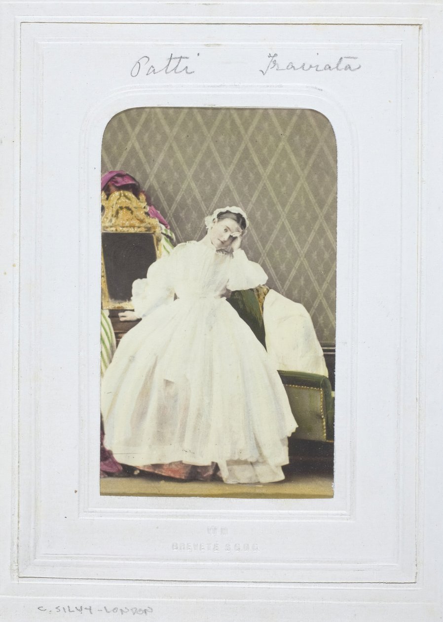 Adelina Patti, Traviata, 1860-69. av Camille Silvy