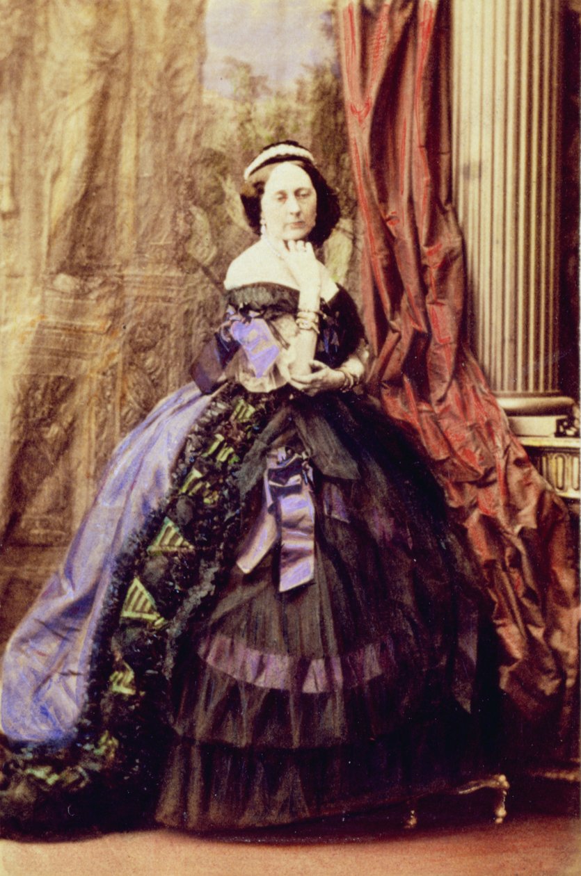 Hertuginnen av Roxburgh (håndfarget bilde) av Camille Silvy