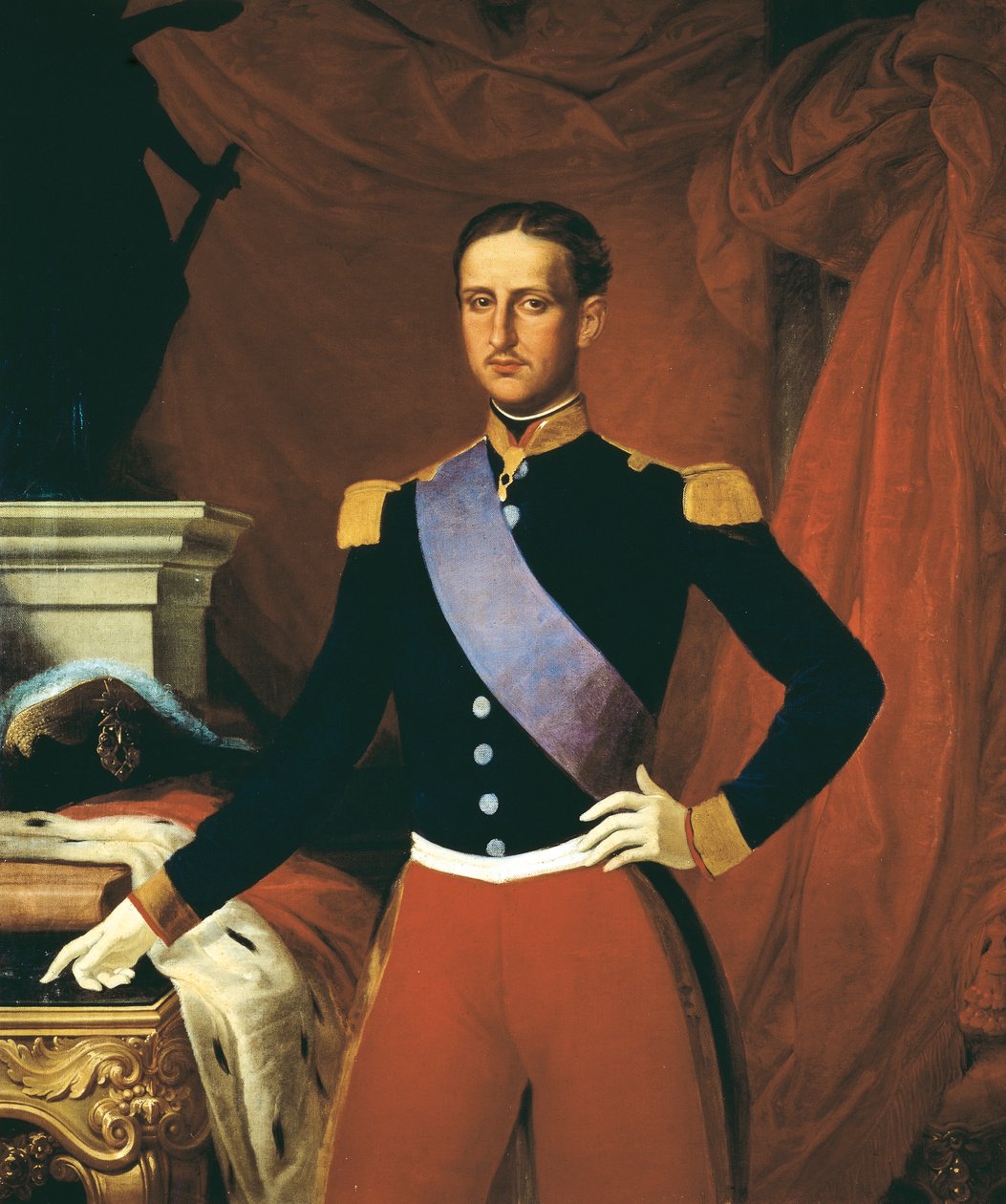 Portrett av Frans II av To Sicilier (Napoli av Camillo Guerra