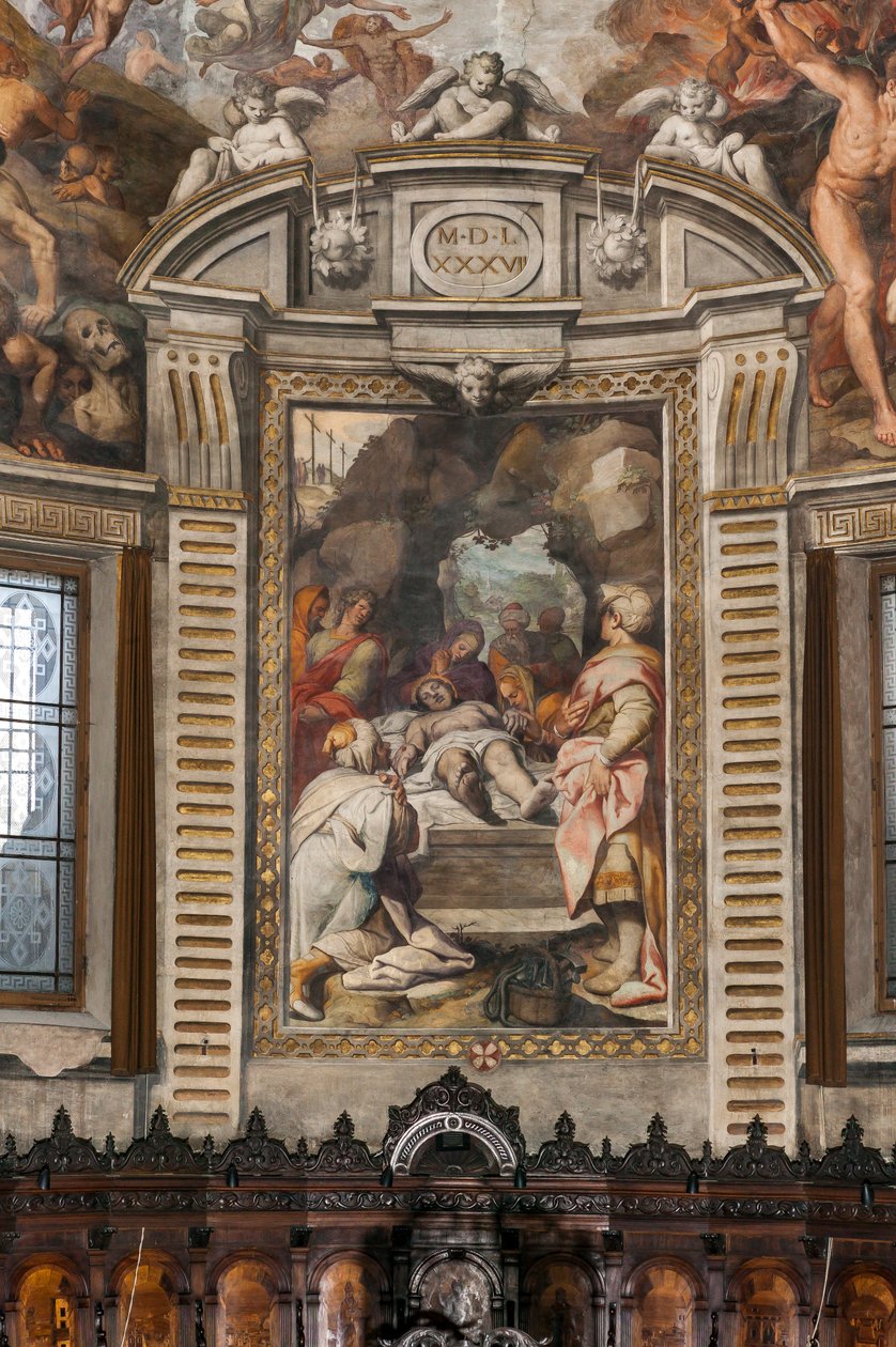 Kristi klagesang (fresko) av Camillo Procaccini