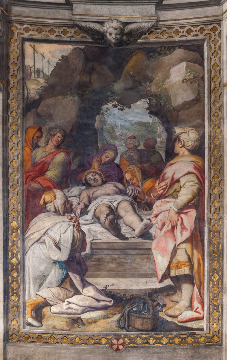 Kristi klagesang (fresko) av Camillo Procaccini