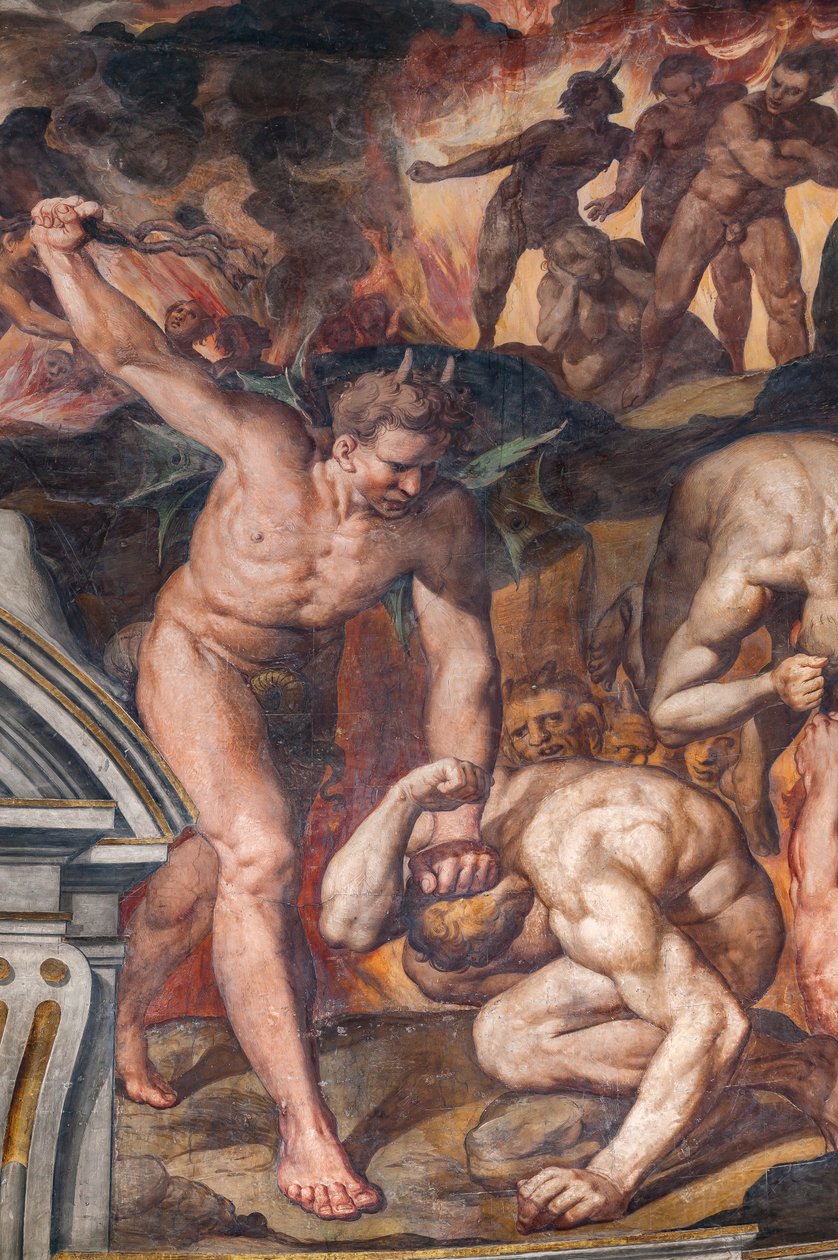 Siste dom, detalj (fresko) av Camillo Procaccini