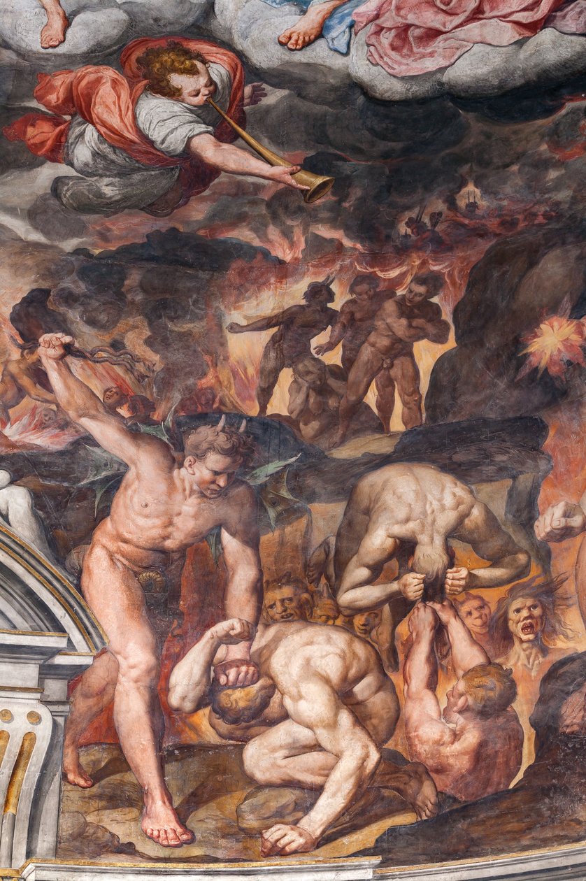 Siste dom, detalj (fresko) av Camillo Procaccini