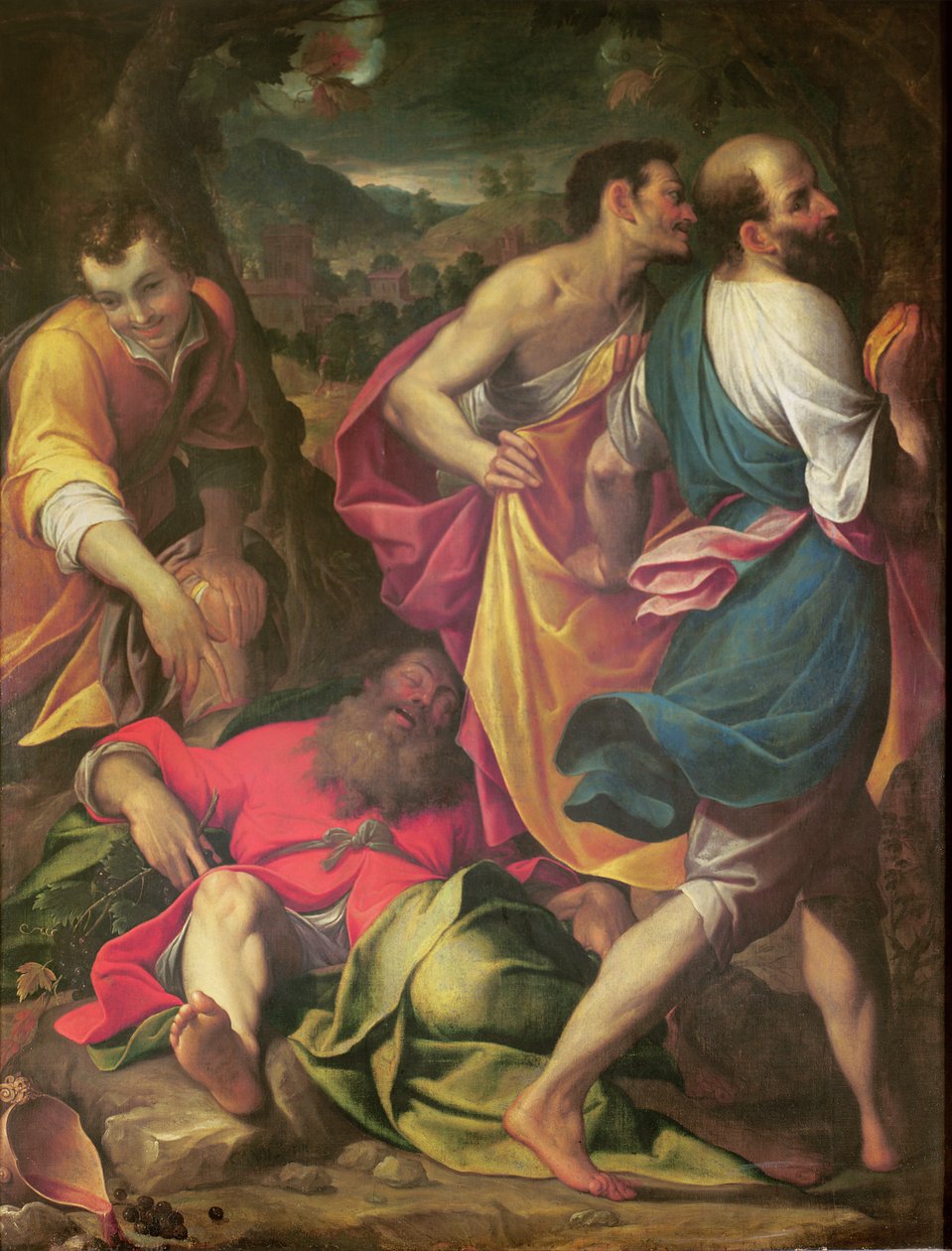 Noahs drukkenskap av Camillo Procaccini