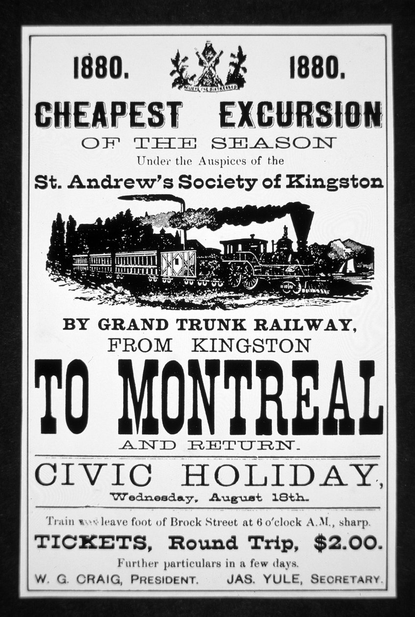 Grand Trunk Railway-plakat av Canadian School