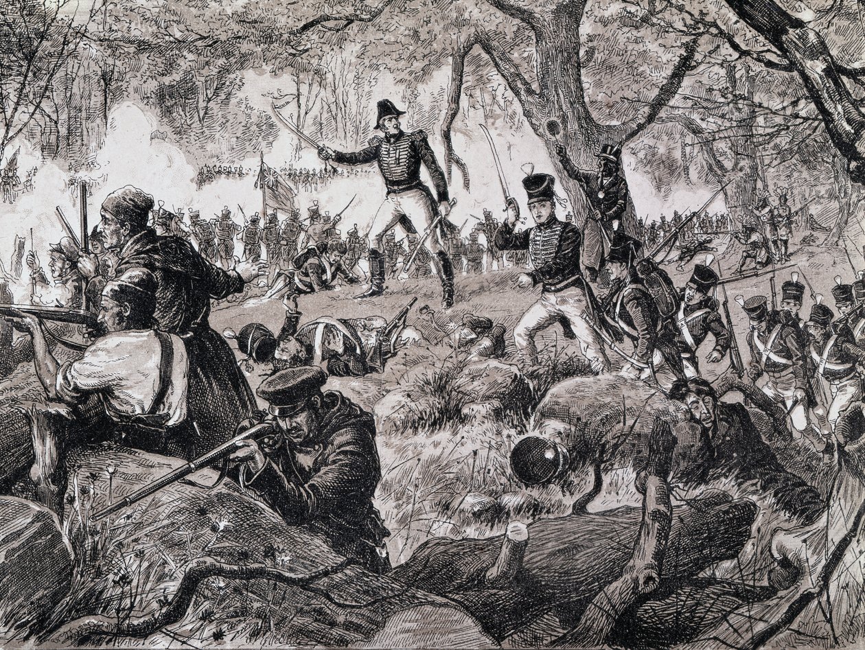 Slaget ved Chateauguay, 26. oktober 1813, 1880 av Canadian School