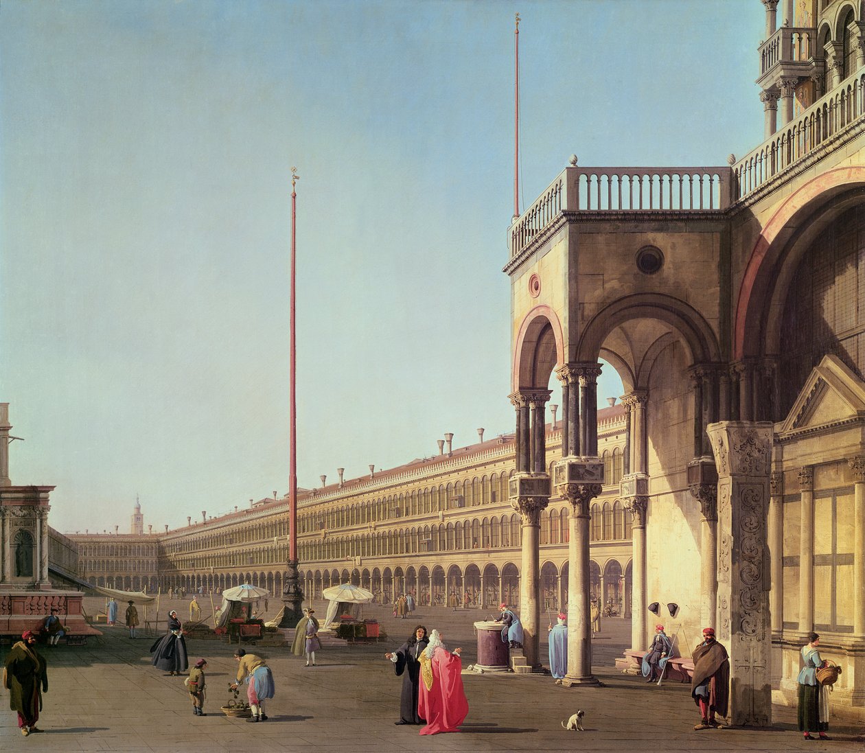 Piazza di San Marco, fra Piazzetta, i Venezia av Giovanni Antonio Canal