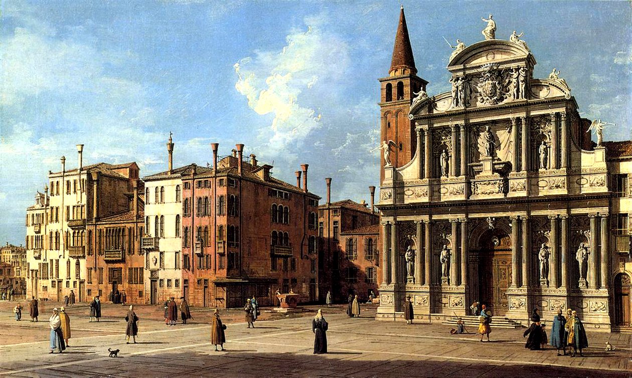 Santa Maria Zobenigo, ca. 1760-69 av Giovanni Antonio Canal