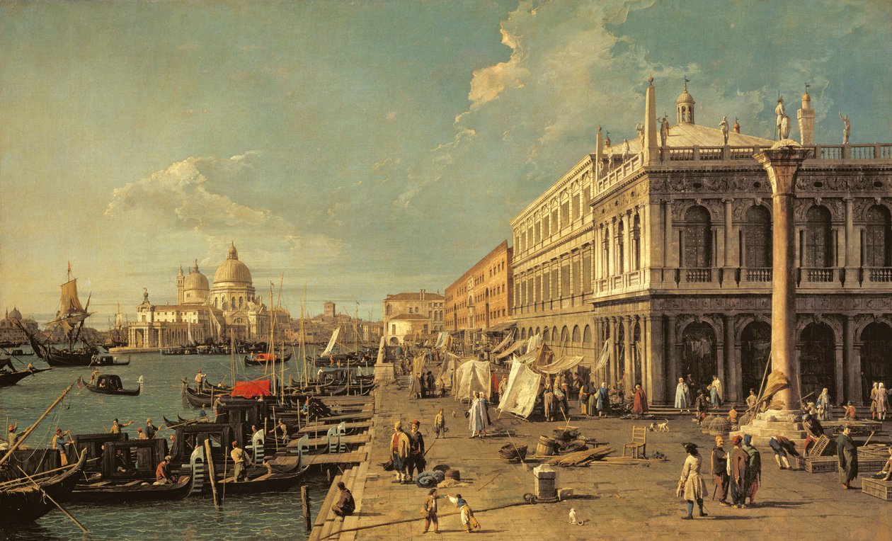 Molo og Zecca, Venezia av Giovanni Antonio Canal