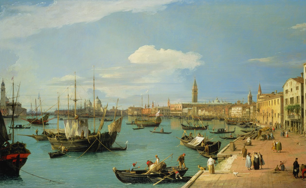 Riva degli Schiavoni, ser vestover av Giovanni Antonio Canal
