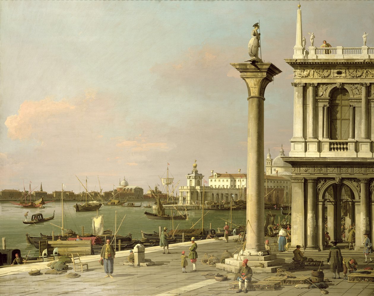 Utsikt over inngangen til Canal Grande fra Piazzetta av Giovanni Antonio Canal