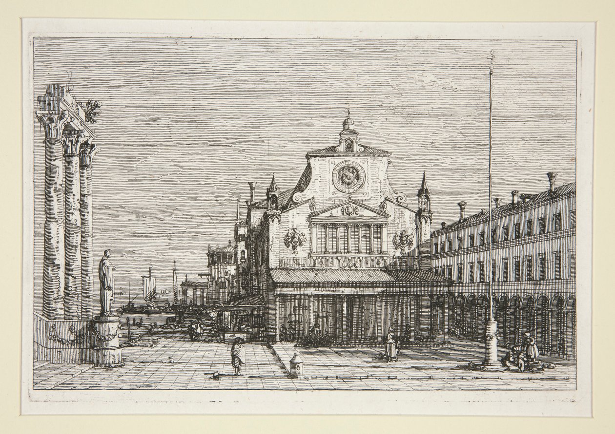 Imaginary View of S. Giacomo Di Rialto, fra serien Vedute (Views) av Canaletto (Giovanni Antonio Canal)