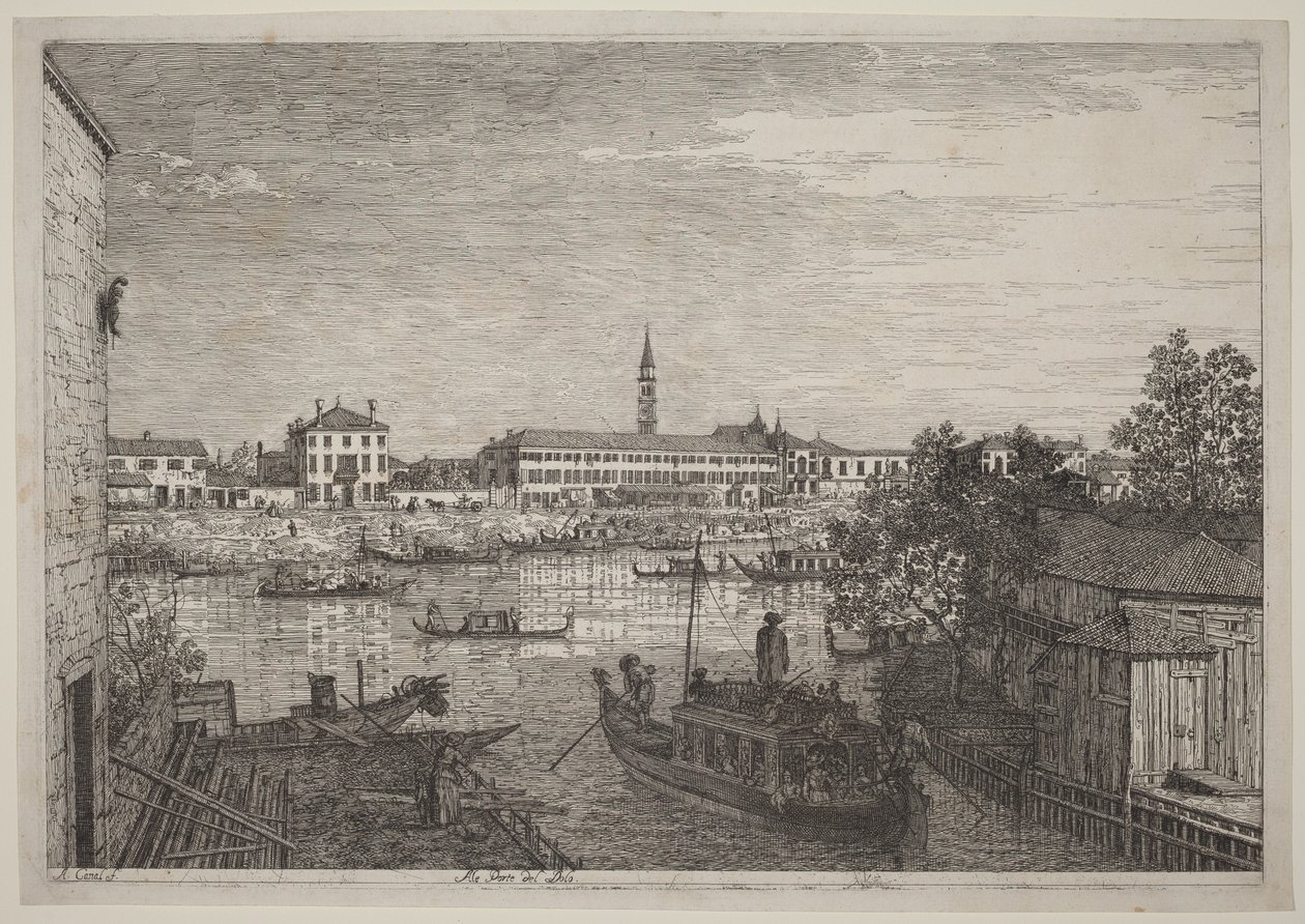 Ved portene til Dolo av Canaletto