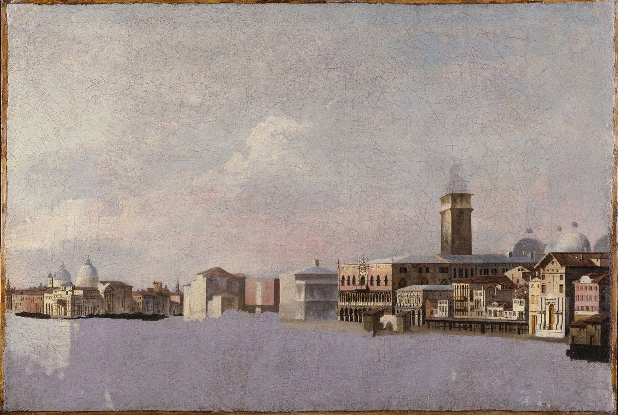 Inngangen til Canal Grande, Venezia av Canaletto