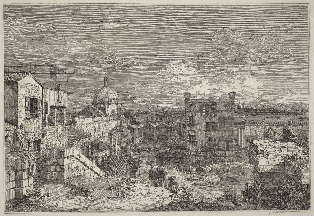 Fantasiutsikt over Venezia av Canaletto