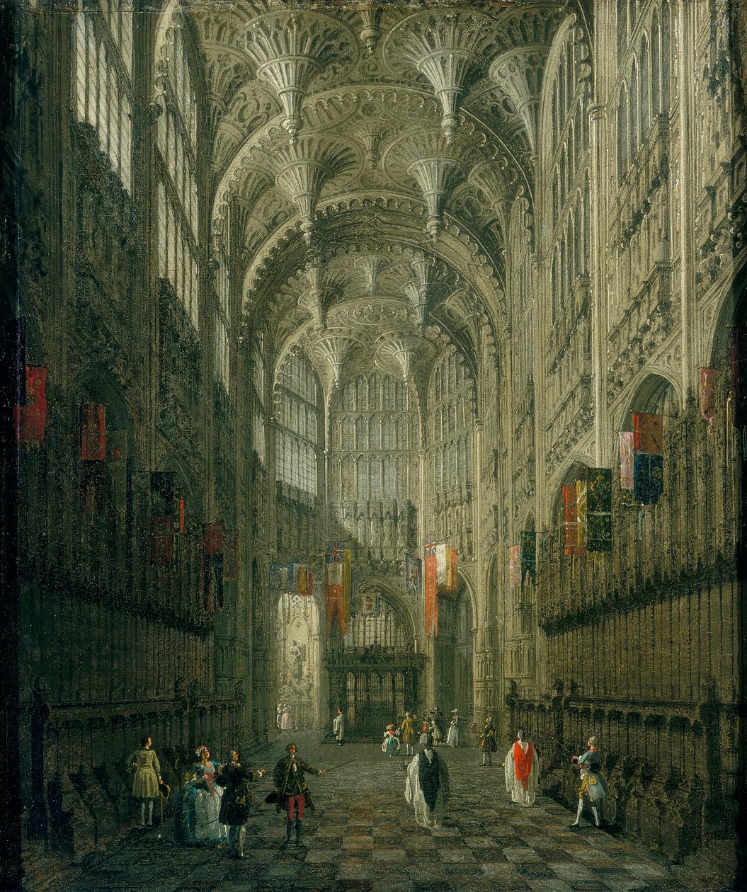 'Interiør av Henry VIIs kapell, Westminster Abbey', c1750 av Canaletto
