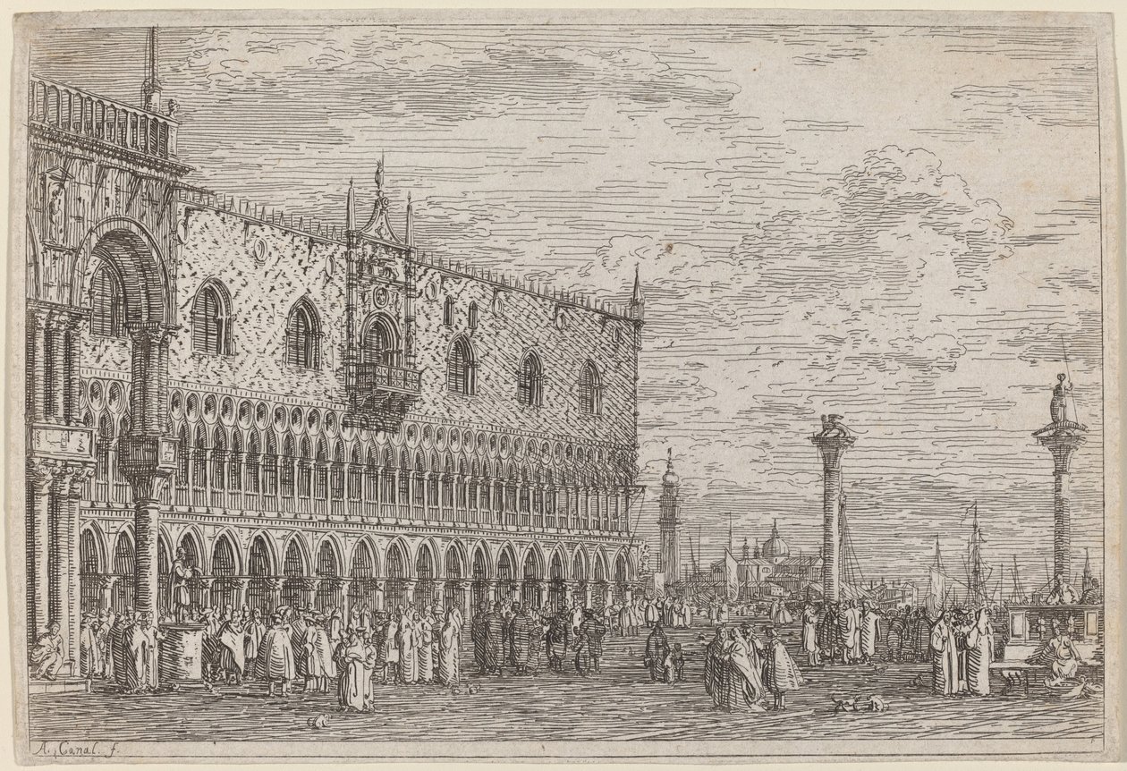 Bandbrygga. V, c. 17351746. av Canaletto