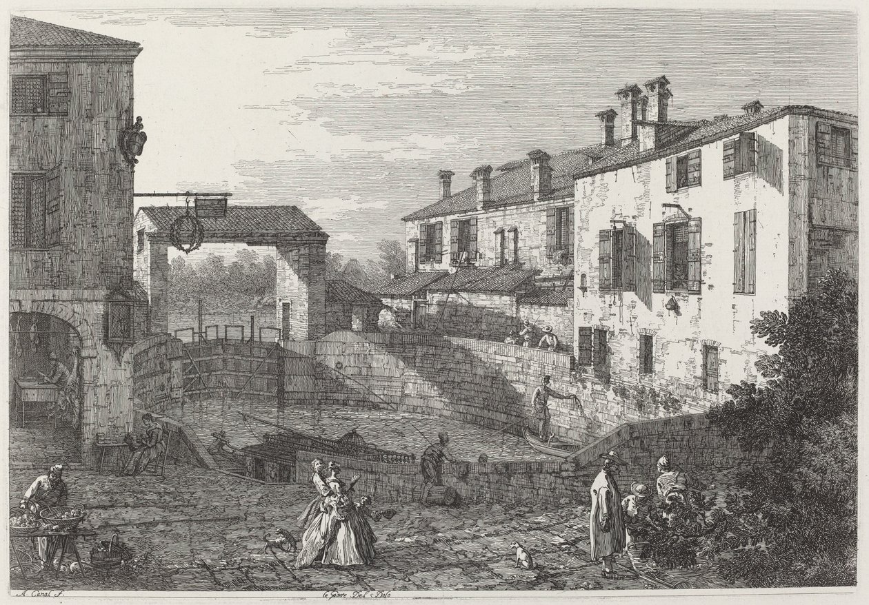 Dørene til Dolo av Canaletto