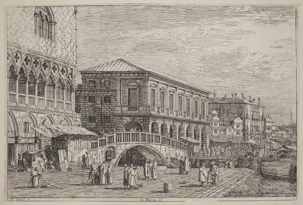 Fengselet. V. av Canaletto
