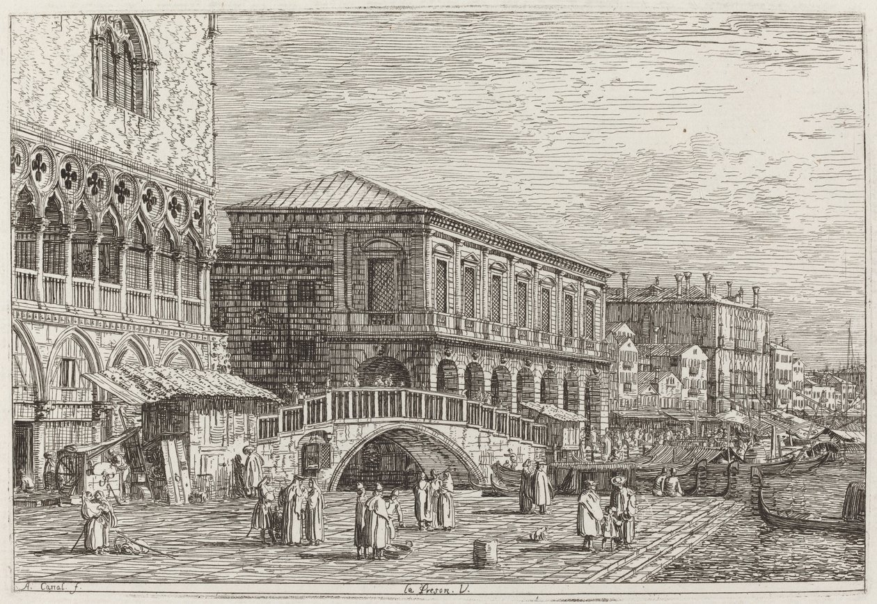 Le Preson. V. [nedre til venstre], ca. 17351746. av Canaletto