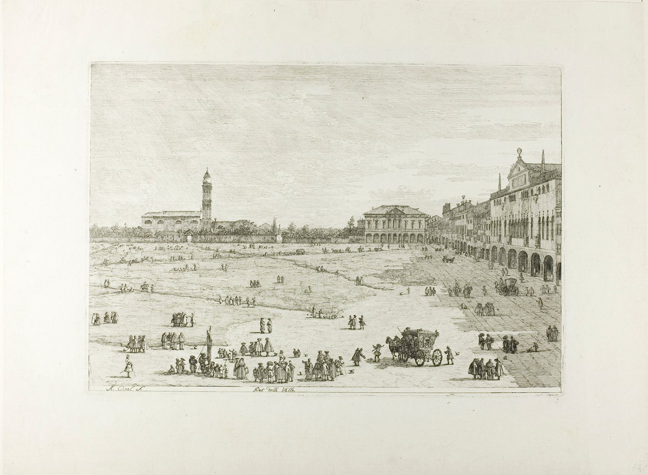 Prà della Valle, fra Views av Canaletto