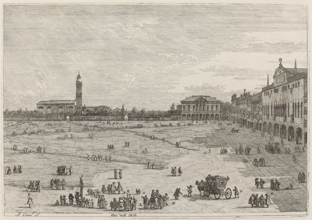 Pra della Valle av Canaletto