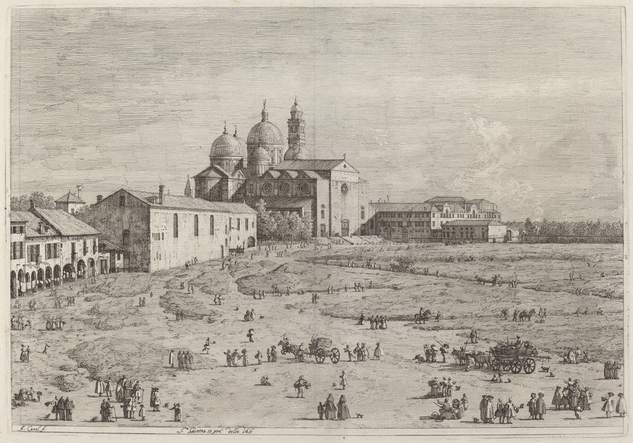 S. Giustina in pra della Vale av Canaletto