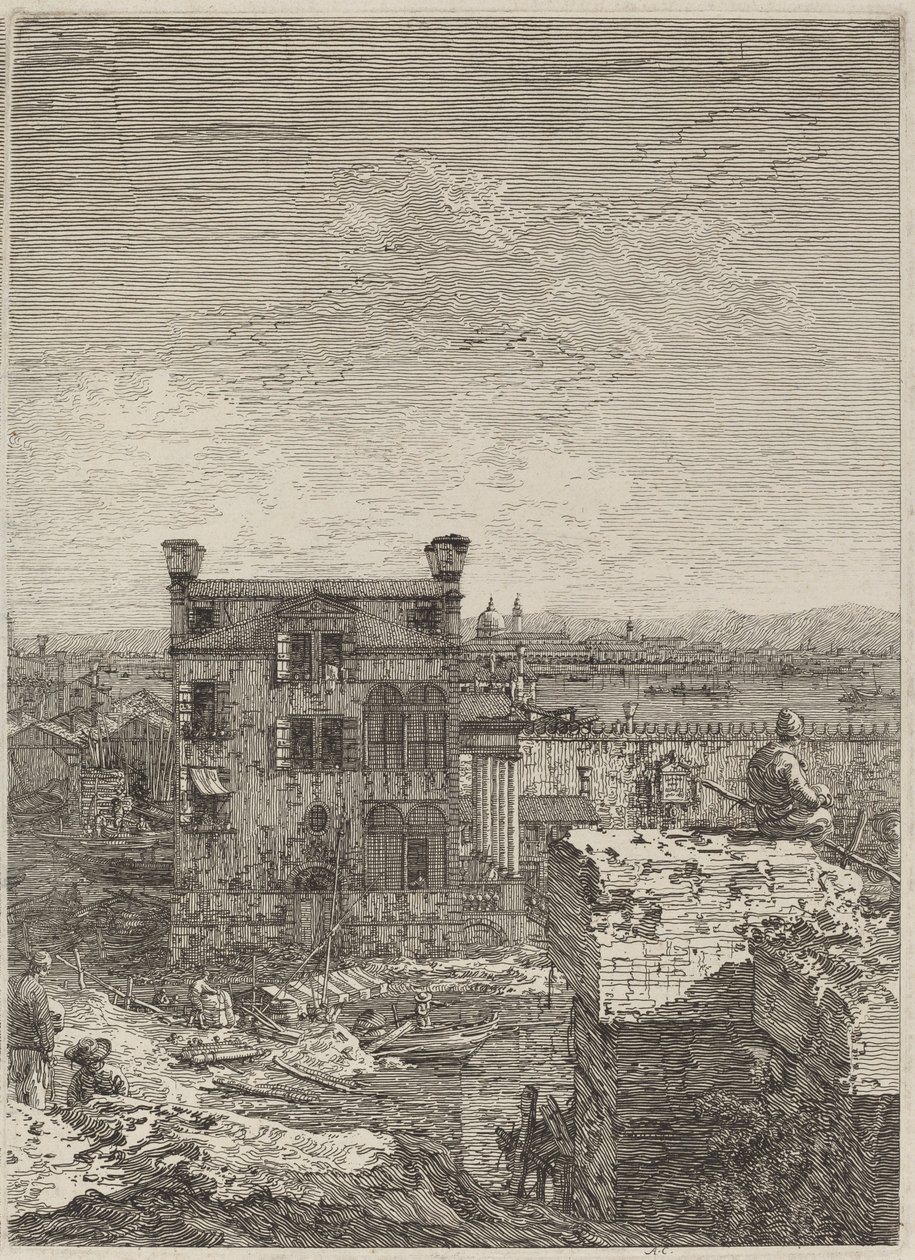 Huset med Peristyle, 1741. av Canaletto