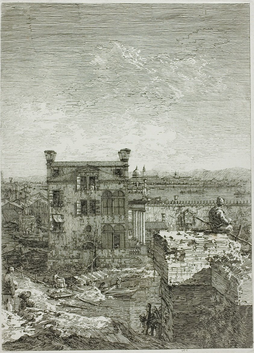 Huset med Peristyle, fra Vedute av Canaletto