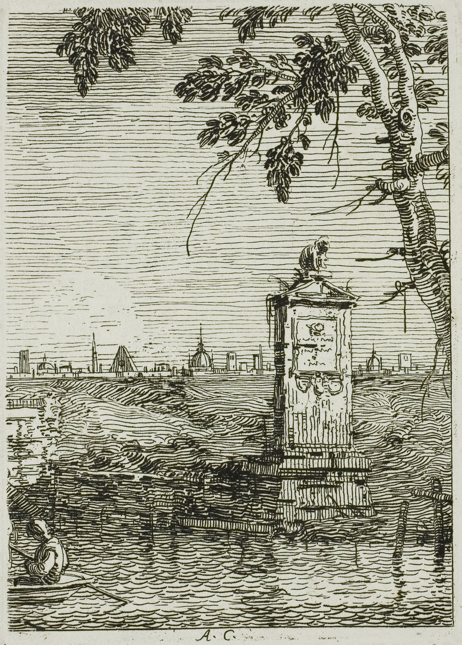 Det lille monumentet, fra Vedute av Canaletto