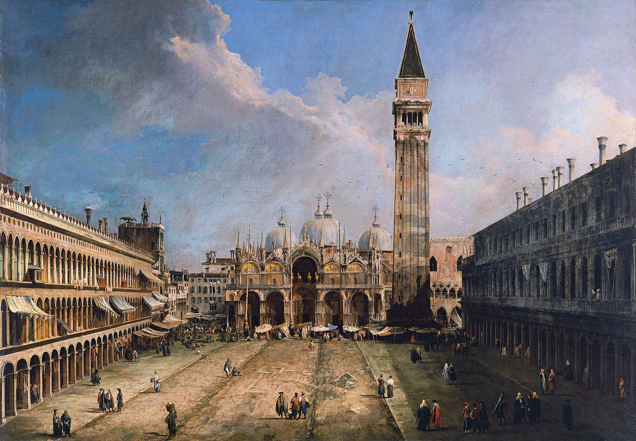 Piazza San Marco i Venezia, ca 1723-1724 av Giovanni Antonio Canal